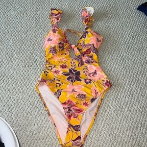 Floral sexy one piece